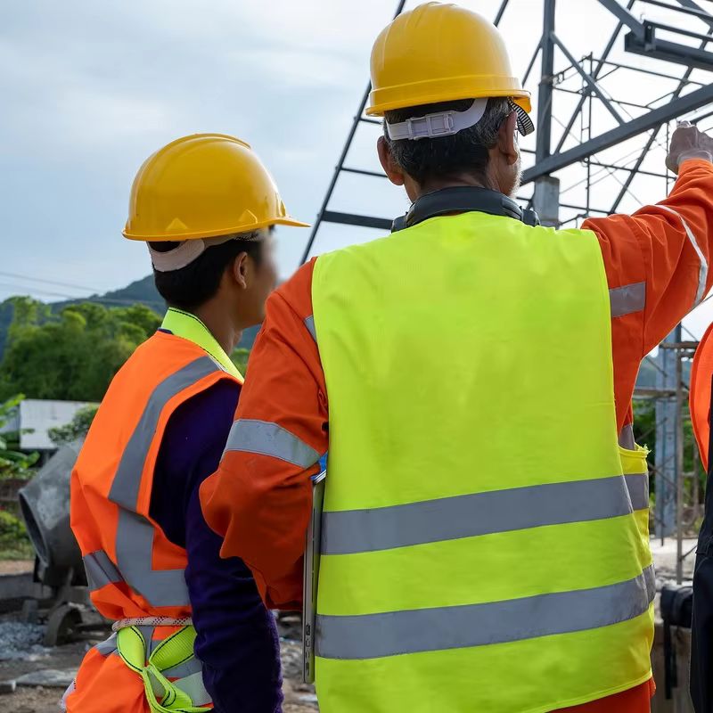 Kỹ sư xây dựng bắt buộc phải mặc áo ghile bảo hộ